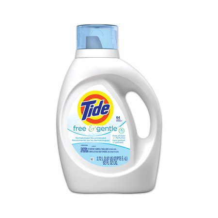 Tide Laundry Detergent, 92 oz Bottle, Liquid, Unscented, 4 PK 41829